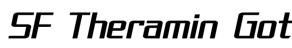 SF Theramin Gothic font preview